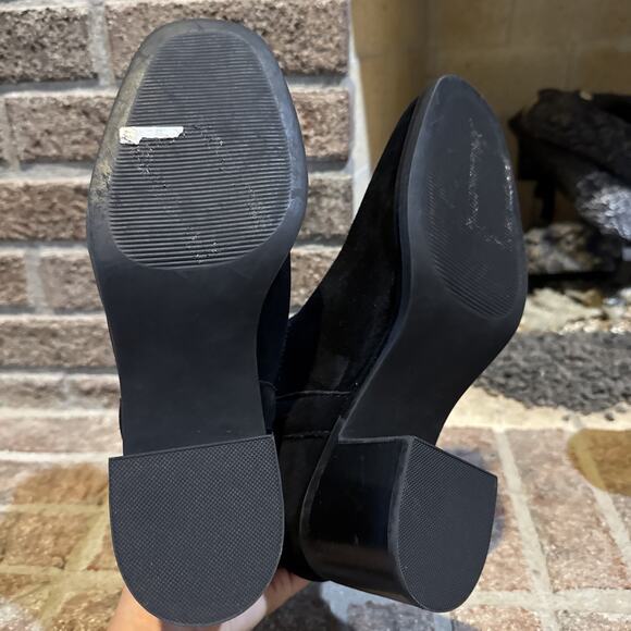 Steve Madden Women Romney Black Leather Western Festival Pull On Boots sz 9 - Picture 9 of 16